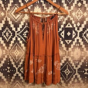 Shyanne Burnt Orange Tank Top, Size XXL, Boot Barn